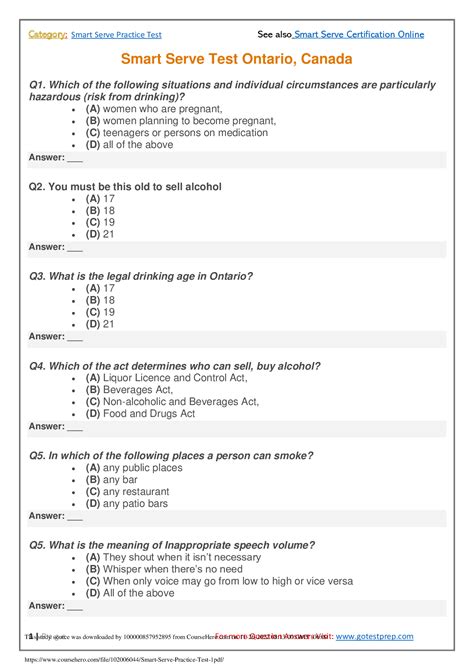 lost smart serve card ontario|12 Questions About the Smart Serve Certification Test.